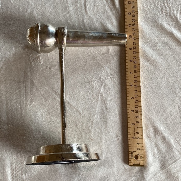 Pier 1 Silver Aluminum Plated Microphone Deco - Picture 6 of 6